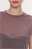 Топ удлиненный Feminine Club мокко WW620016 - фото 390