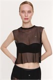 Топ удлиненный Feminine Club черный WW620016-1 - фото 393
