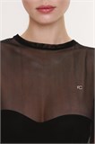 Топ удлиненный Feminine Club черный WW620016-1 - фото 394