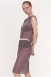 Юбка Feminine Club мокко WW630017 - фото 396