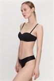 Топ бандо с тонкой чашкой и вкладышем Lisse черный WU140030-1 - фото 449