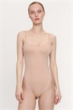Боди бандо с вкладышами и бретелями Lisse пудровый WU170032 - фото 686