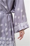 Платье-кимоно из шелка Малберри, Бин Бин / Bing Bing, Светло-серый WH690053 - фото 767